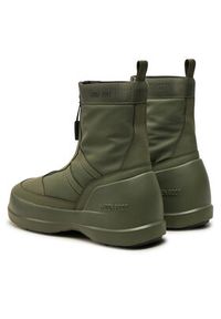 Moon Boot Śniegowce Luna Zip Boot 80D2480010 Khaki. Kolor: brązowy. Materiał: materiał