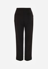 Born2be - Czarne Proste Spodnie Garniturowe VICES z Wysokim Stanem Zellryna. Stan: podwyższony. Kolor: czarny. Styl: klasyczny #7