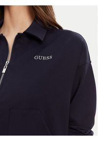 Guess Bluza V5YL08 KCX42 Granatowy Regular Fit. Kolor: niebieski. Materiał: syntetyk #4
