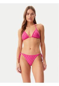 Guess Dół od bikini E5GO11 MC040 Różowy. Kolor: różowy. Materiał: syntetyk