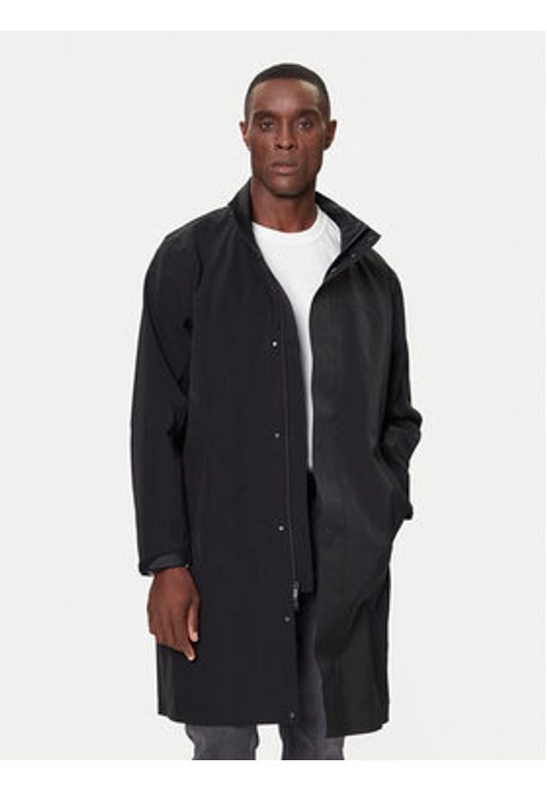 Calvin Klein Płaszcz przejściowy LV04LD518G Czarny Regular Fit. Kolor: czarny. Materiał: syntetyk
