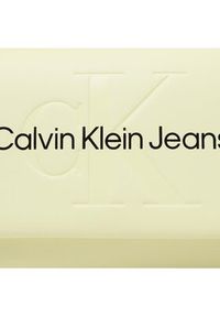 Calvin Klein Jeans Torebka Sculpted Ew Flap Conv25 Mono K60K607198 Żółty. Kolor: żółty. Materiał: skórzane