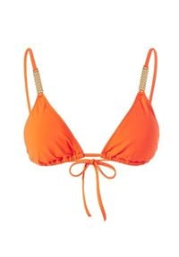 Melissa Odabash - MELISSA ODABASH - Pomarańczowy top od bikini Maldives. Kolor: pomarańczowy. Materiał: tkanina. Wzór: aplikacja
