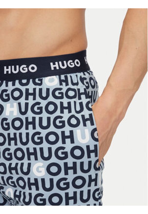 Hugo - HUGO Szorty piżamowe Tortuga 50540086 Niebieski Regular Fit. Kolor: niebieski. Materiał: bawełna