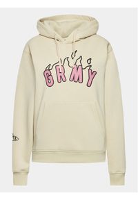 Grimey Bluza GCH577 Beżowy Urban Fit. Kolor: beżowy. Materiał: bawełna