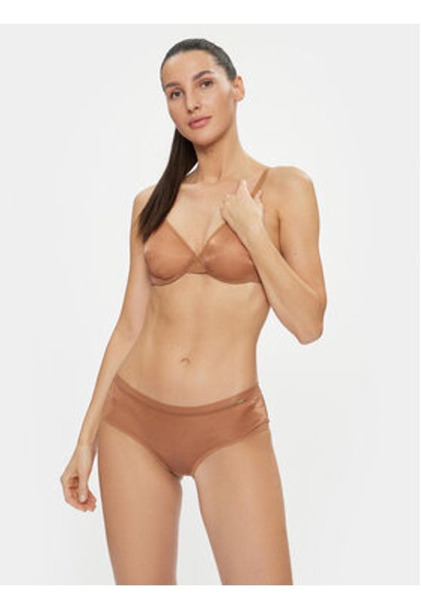 Gossard Bokserki Glossies 6274 Brązowy. Kolor: brązowy. Materiał: syntetyk