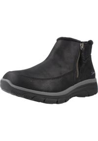 skechers - SKECHERS EASY GOING INTO FALL Czarny. Kolor: czarny. Materiał: syntetyk, tkanina. Styl: sportowy