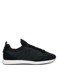 Calvin Klein Jeans Sneakersy Retro Runner Sock Laceup Mix YM0YM01414 Czarny. Kolor: czarny. Materiał: materiał #1