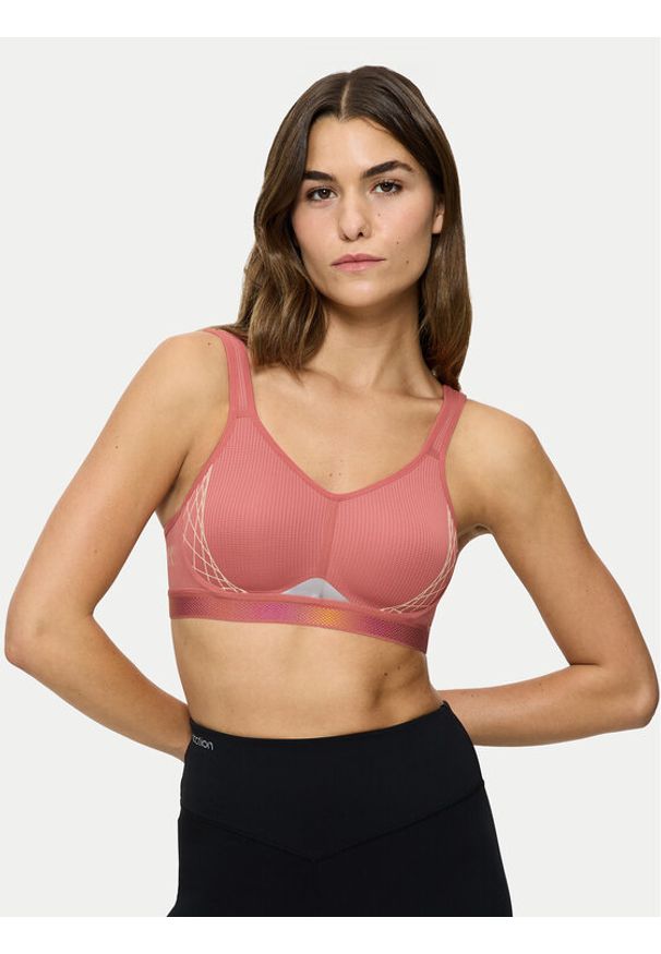 Triumph Biustonosz sportowy Triaction Cardio Flow 10205923 Różowy. Kolor: różowy. Materiał: syntetyk