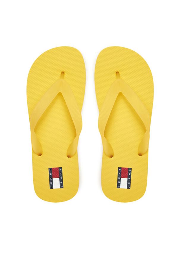 Tommy Jeans Japonki Tjw Logo Flip Flop EN0EN02447 Żółty. Kolor: żółty