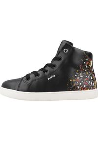 Geox - Buty GEOX J KATHE GIRL Czarny. Kolor: czarny. Materiał: syntetyk, tkanina. Sport: turystyka piesza