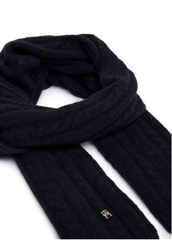 TOMMY HILFIGER - Tommy Hilfiger Szalik Timeless AW0AW16990 Granatowy. Kolor: niebieski. Materiał: akryl