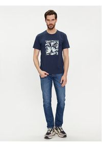 Emporio Armani Underwear T-Shirt 211818 4R468 68036 Granatowy Regular Fit. Kolor: niebieski. Materiał: bawełna