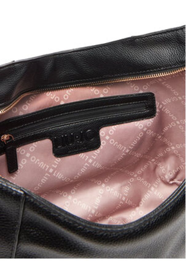 Liu Jo Torebka Esc M Hobo AF5053 E0058 Czarny. Kolor: czarny. Materiał: skórzane