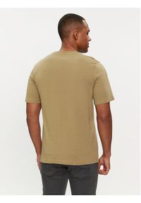 Jack & Jones - Jack&Jones T-Shirt 12251308 Beżowy Regular Fit. Kolor: beżowy. Materiał: bawełna