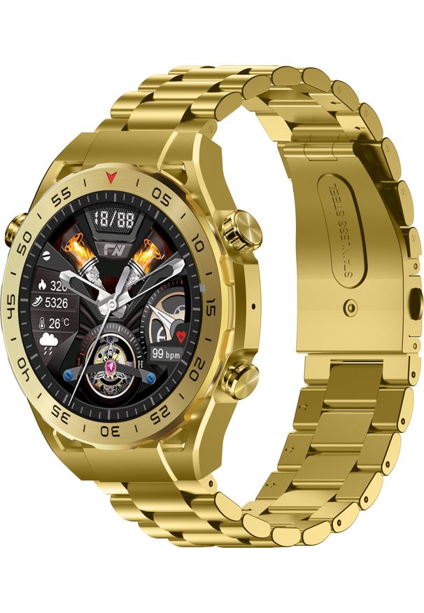 Smartwatch Gravity GT13-2 Złoty (GT13). Rodzaj zegarka: smartwatch. Kolor: złoty