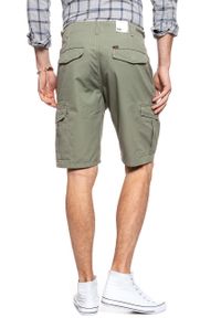 Lee - SPODENKI LEE FATIGUE SHORT LICHEN GREEN L73BCJ82 112120334. Materiał: materiał #3