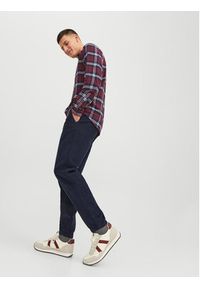 Jack & Jones - Jack&Jones Spodnie materiałowe 12237547 Granatowy Tapered Fit. Kolor: niebieski. Materiał: bawełna #5