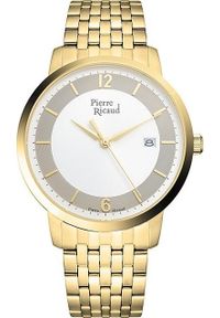 Zegarek Pierre Ricaud Zegarek męski Pierre Ricaud P97247.1153Q złoty. Kolor: złoty #1