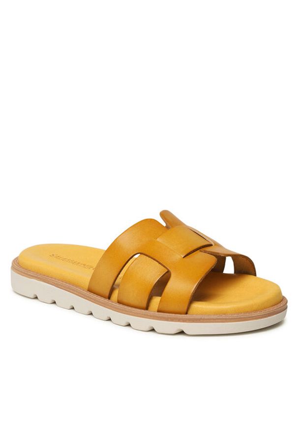 Salamander Klapki 32-54803-08 Żółty. Kolor: żółty
