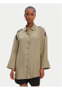 ACCESS FASHION Koszula 53-7027-437 Zielony Loose Fit. Kolor: zielony. Materiał: wiskoza
