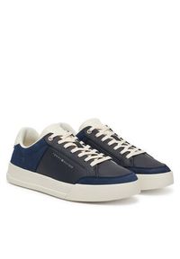 TOMMY HILFIGER - Tommy Hilfiger Sneakersy Court Mix Lnubuck FM0FM05410 Granatowy. Kolor: niebieski. Materiał: skóra #5