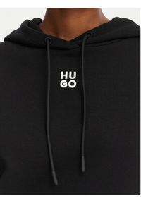 Hugo - HUGO Bluza Delfinia 50522423 Czarny Regular Fit. Kolor: czarny. Materiał: bawełna #5