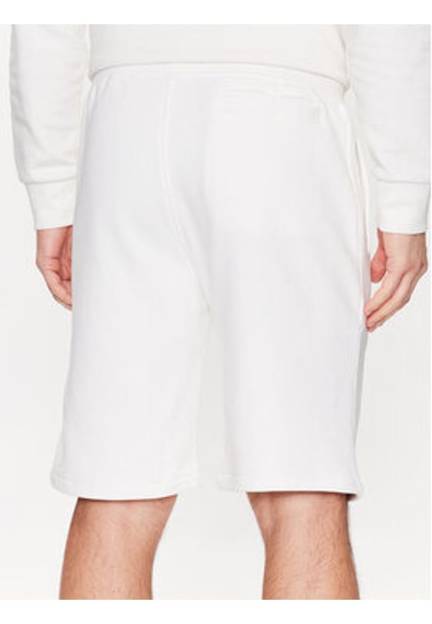 Guess Szorty sportowe Aldwin Z2YD04 KAIJ1 Biały Slim Fit. Kolor: biały. Materiał: bawełna. Styl: sportowy