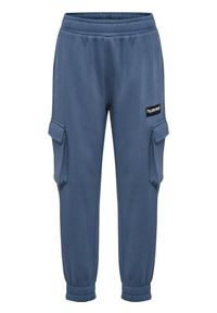 Spodnie dresowe z kieszeniami Hummel Allton Cargo Pants. Kolor: niebieski. Materiał: dresówka. Sport: piłka nożna