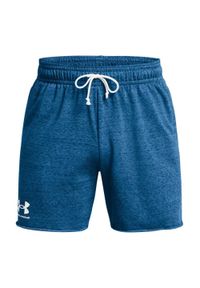 Spodnie treningowe męskie Under Armour 1382427406. Kolor: niebieski. Długość: krótkie