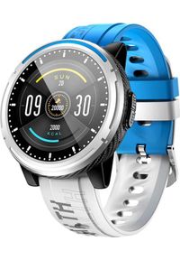 Smartwatch Kumi M1 Biało-niebieski (KU-M1/BE). Rodzaj zegarka: smartwatch. Kolor: biały, niebieski, wielokolorowy #1