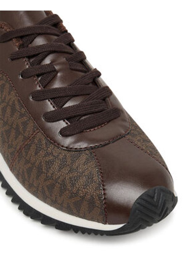 MICHAEL Michael Kors Sneakersy Rhodes Trainer 43R6RHFS3L Brązowy. Kolor: brązowy. Materiał: skóra
