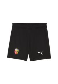 Puma - Młodzieżowe szorty RC Lens 25/26 PUMA Black White. Kolor: czarny, biały, wielokolorowy. Materiał: tkanina. Sport: piłka nożna