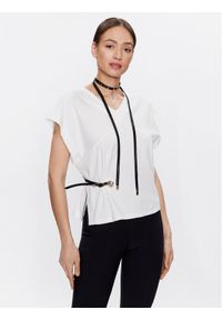 Babylon T-Shirt S_ER0573 Biały Regular Fit. Kolor: biały. Materiał: syntetyk