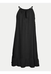 Vero Moda Sukienka letnia Mymilo 10303634 Czarny Regular Fit. Kolor: czarny. Materiał: bawełna. Sezon: lato #3