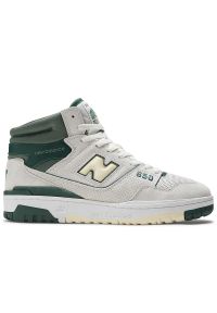 Buty New Balance BB650RVG - biało-zielone. Okazja: na co dzień. Wysokość cholewki: przed kolano. Kolor: biały, zielony, wielokolorowy. Materiał: materiał, skóra. Szerokość cholewki: normalna. Sezon: lato. Sport: koszykówka, fitness #1