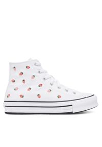 Trampki Converse. Kolor: biały. Obcas: na platformie