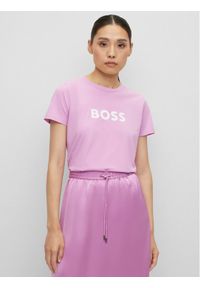 BOSS - Boss T-Shirt 50468356 Różowy Regular Fit. Kolor: różowy. Materiał: bawełna #1