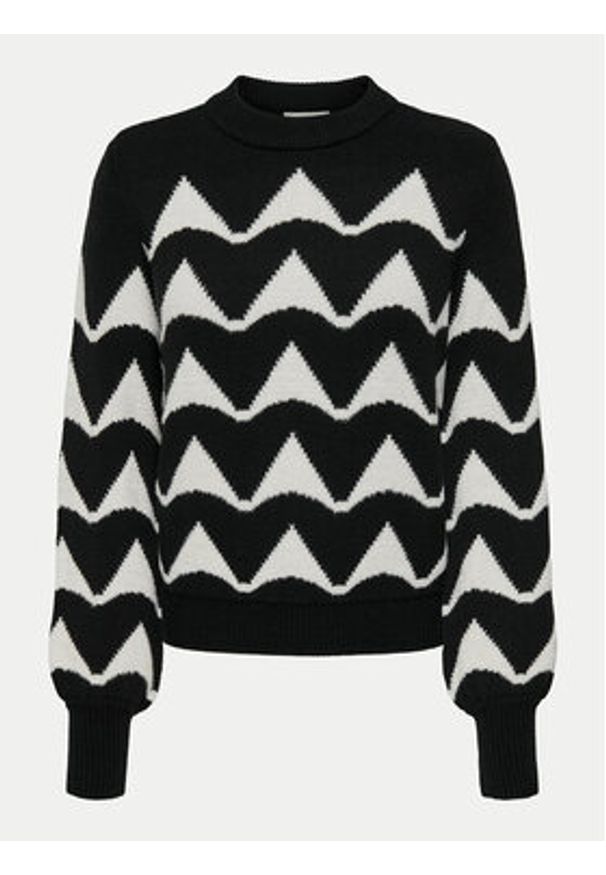 JDY Sweter Tina 15330567 Czarny Regular Fit. Kolor: czarny. Materiał: syntetyk