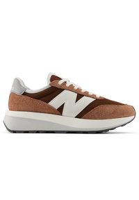 Buty unisex New Balance U370AI – brązowe. Kolor: brązowy. Materiał: zamsz, skóra. Szerokość cholewki: normalna. Sezon: lato