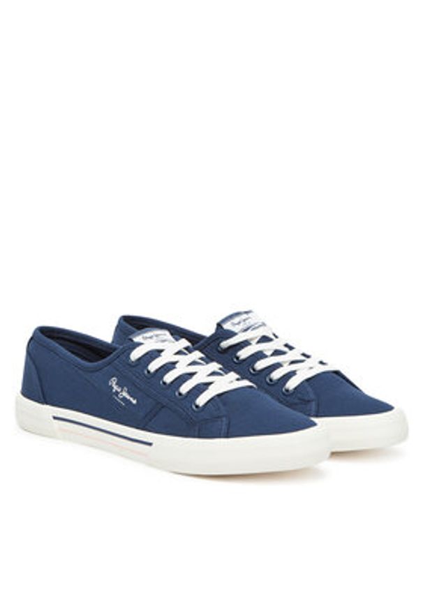 Pepe Jeans Tenisówki Brady Basic W PLS31287 Niebieski. Kolor: niebieski. Materiał: materiał