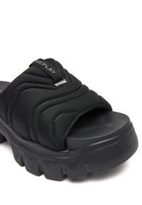 Replay - REPLAY Klapki GWSA6.000.C0005T Czarny. Kolor: czarny. Materiał: skóra #5