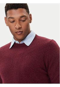 Barbour Sweter Essential Tisbury MKN0844RE56 Bordowy Regular Fit. Kolor: czerwony. Materiał: wełna #5