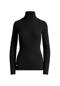 Lauren Ralph Lauren Golf L/s Turtle Neck 200643398011 Czarny Slim Fit. Typ kołnierza: golf. Kolor: czarny. Materiał: bawełna #3