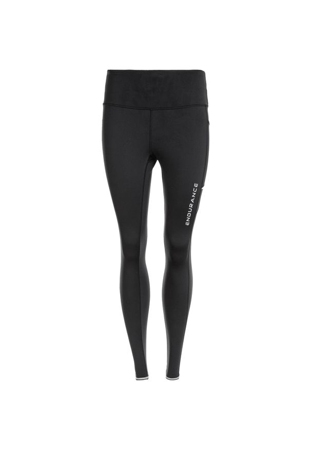 ENDURANCE - Legginsy do biegania damskie Endurance Energy Winter. Kolor: czarny. Sport: bieganie