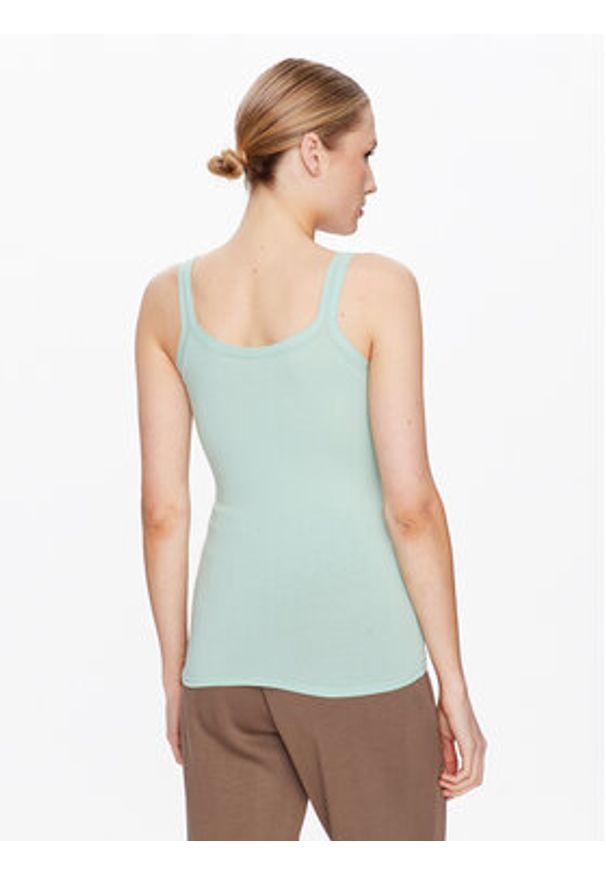 United Colors of Benetton - United Colors Of Benetton Top 3ZQM1H291 Zielony Slim Fit. Kolor: zielony. Materiał: bawełna