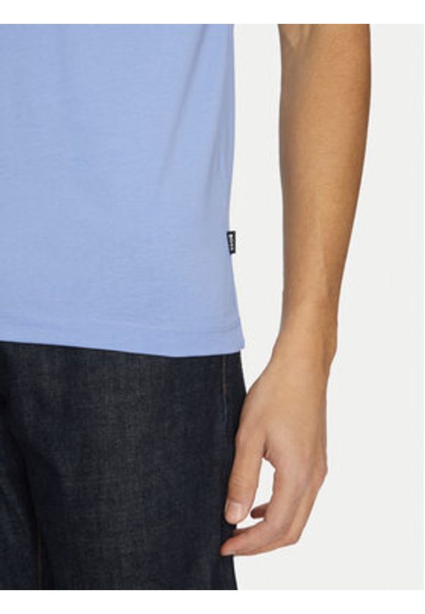 BOSS T-Shirt Thompson 01 50468347 Niebieski Regular Fit. Kolor: niebieski. Materiał: bawełna