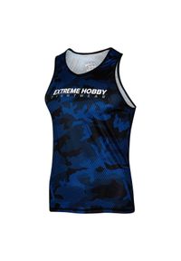 Koszulka sportowa bez rękawów męska Tank top EXTREME HOBBY HAVOC. Kolor: niebieski. Materiał: poliester, elastan. Długość rękawa: bez rękawów. Styl: sportowy #1