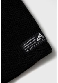 adidas Performance Czapka kolor czarny z cienkiej dzianiny. Kolor: czarny. Materiał: dzianina