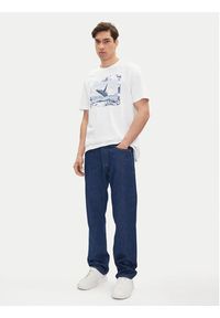 BOSS T-Shirt Te_Dunetrace 50539187 Biały Regular Fit. Kolor: biały. Materiał: bawełna #5